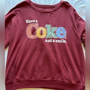 Coca-Cola Red Sweatshirt Large